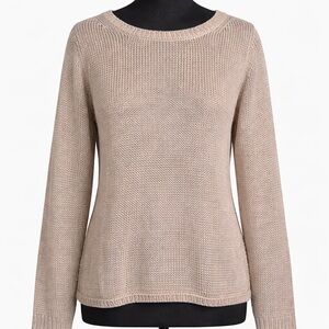 Banana Republic Crewneck Loose Knit Sweater - Taupe